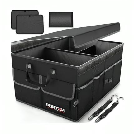 FORTEM Car Trunk Organizer, Collapsible Multi Compartment Car Organizer